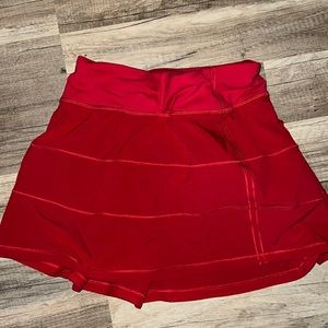 Lululemon Size 2 Long Pivot Skirt Red